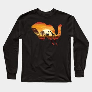 Wild Safari Sunset Long Sleeve T-Shirt